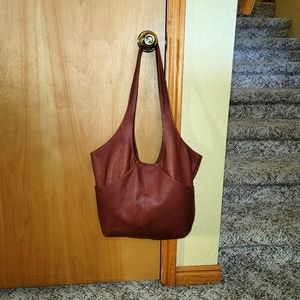 Premium Cowhide cognac leather bag
